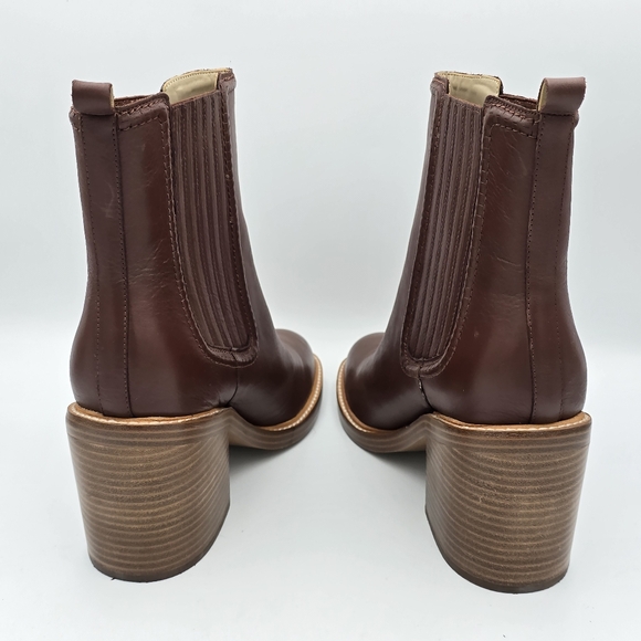 NWOT Marc Fisher LTD Halida Heeled Booties, Dark Natural 120, Women's 11M - Picture 5 of 13